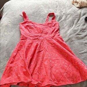 Blu Sage Coral Floral Mini Dress